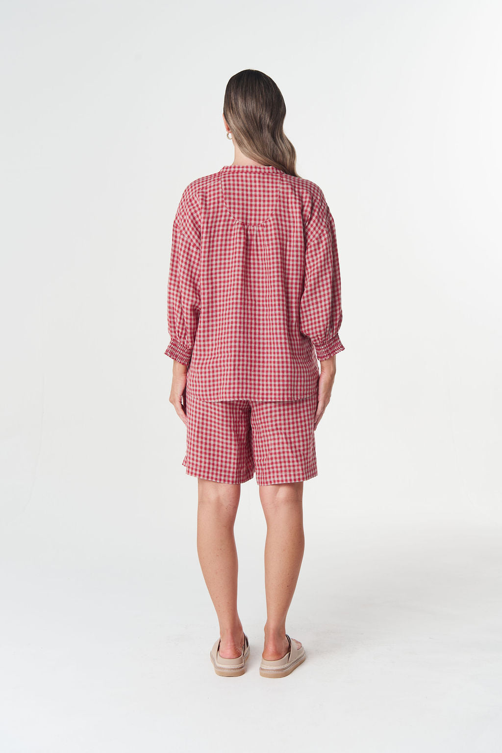 GOONDIWINDI MAPLE MINI CHECK BLOUSE
