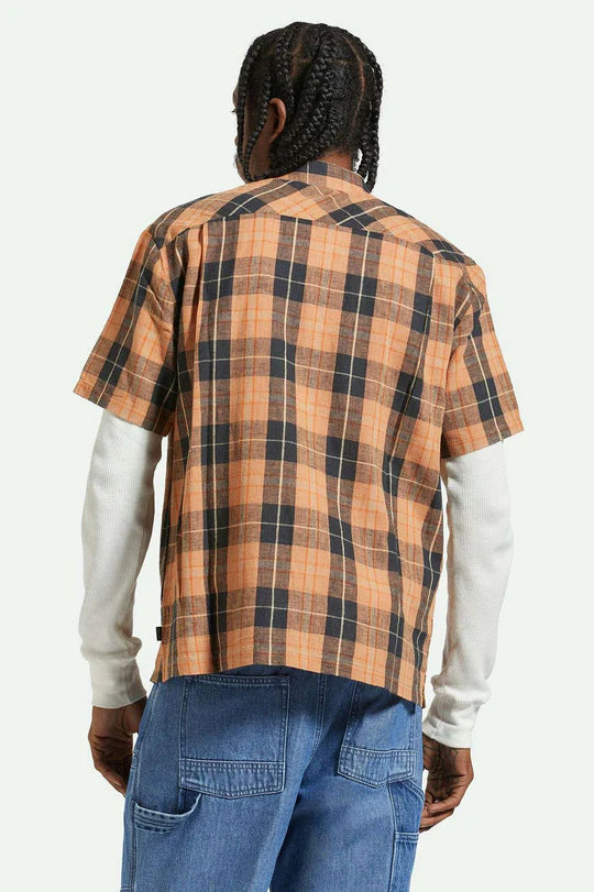 BRIXTON CRU LINEN BLEND S/S SHIRT