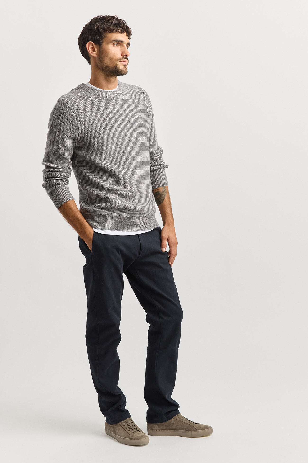 TOORALLIE LINKS STRIPE CREW JUMPER