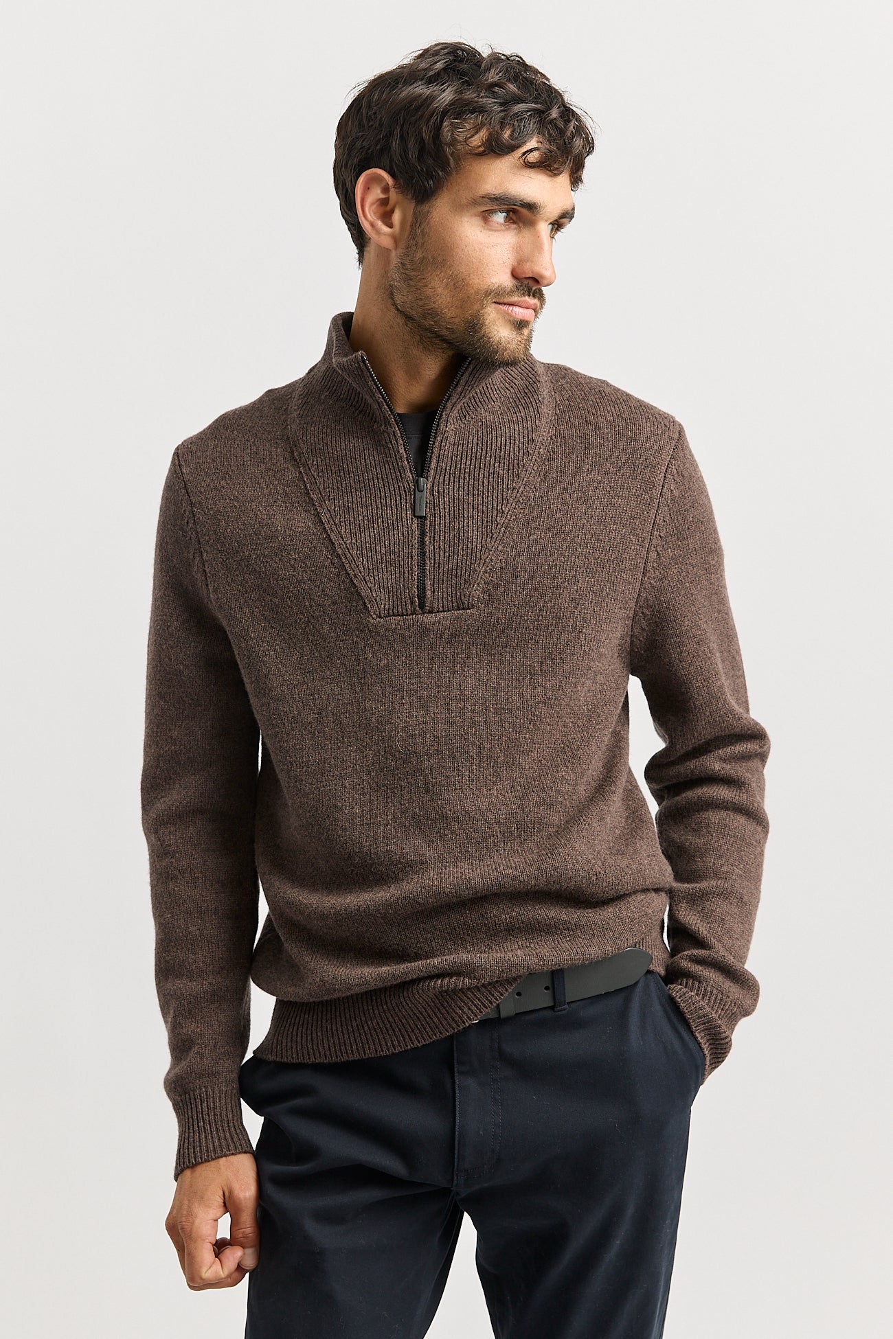 TOORALLIE LAMBSWOOL HALF ZIP