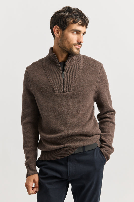 TOORALLIE LAMBSWOOL HALF ZIP