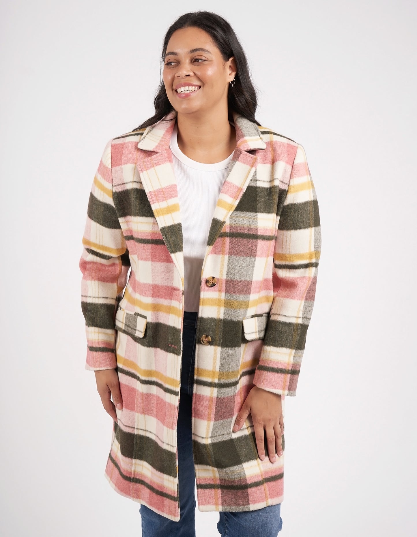 ELM BLANCHE CHECK COAT
