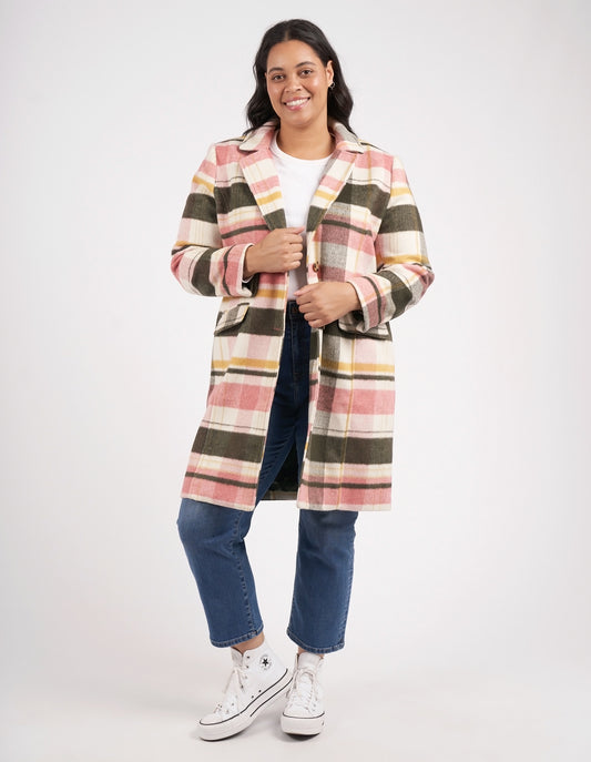 ELM BLANCHE CHECK COAT