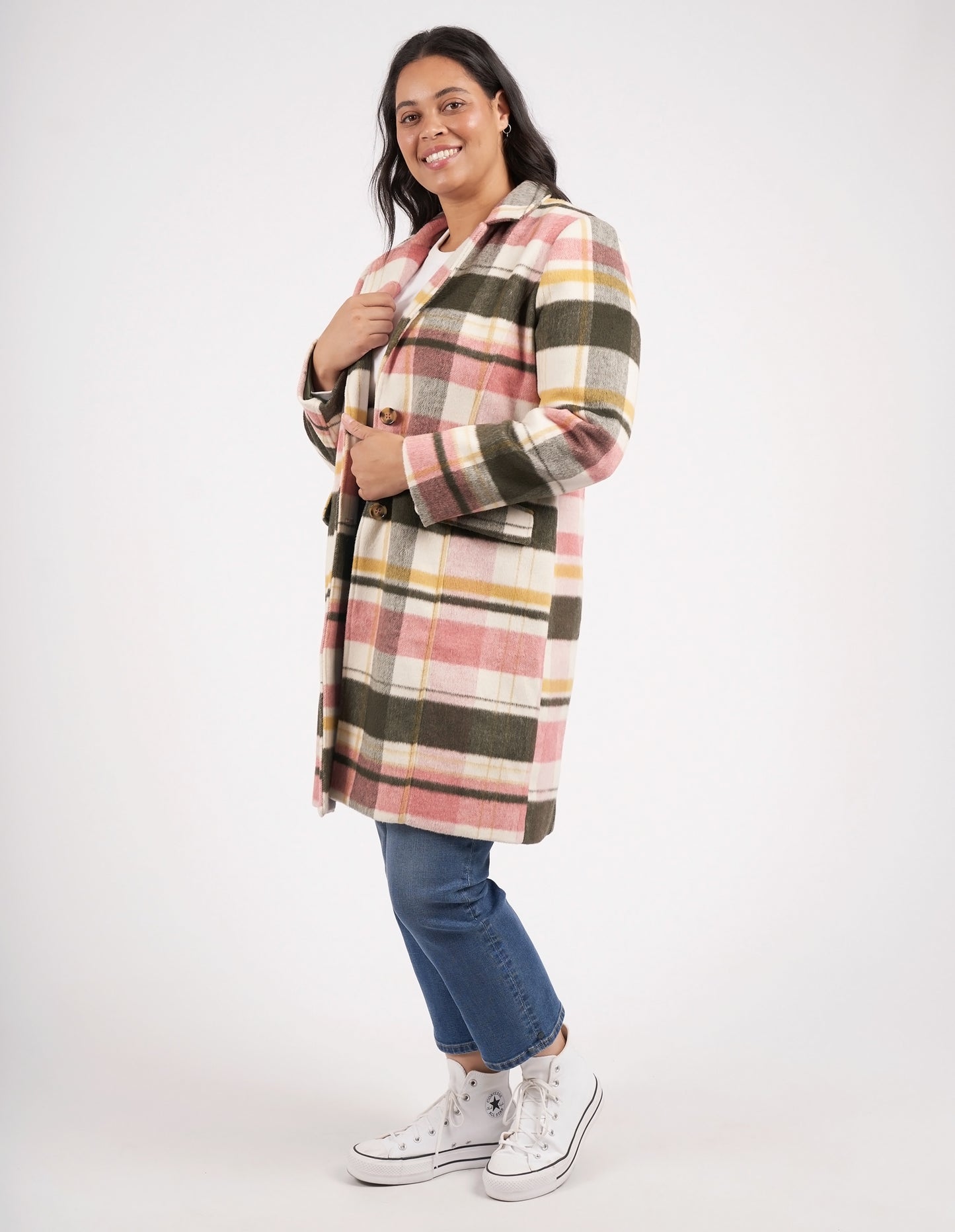 ELM BLANCHE CHECK COAT