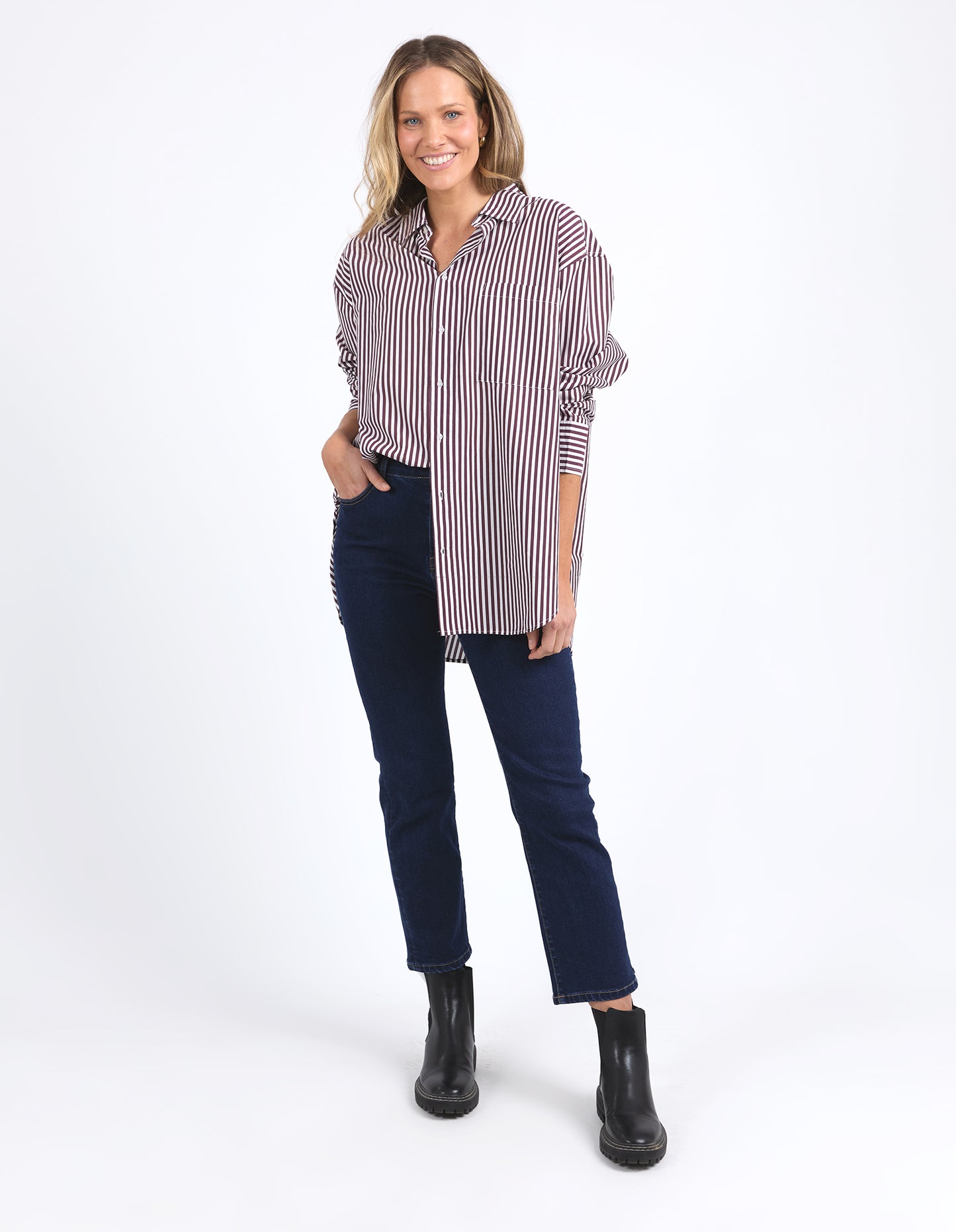 ELM LILA STRIPE SHIRT