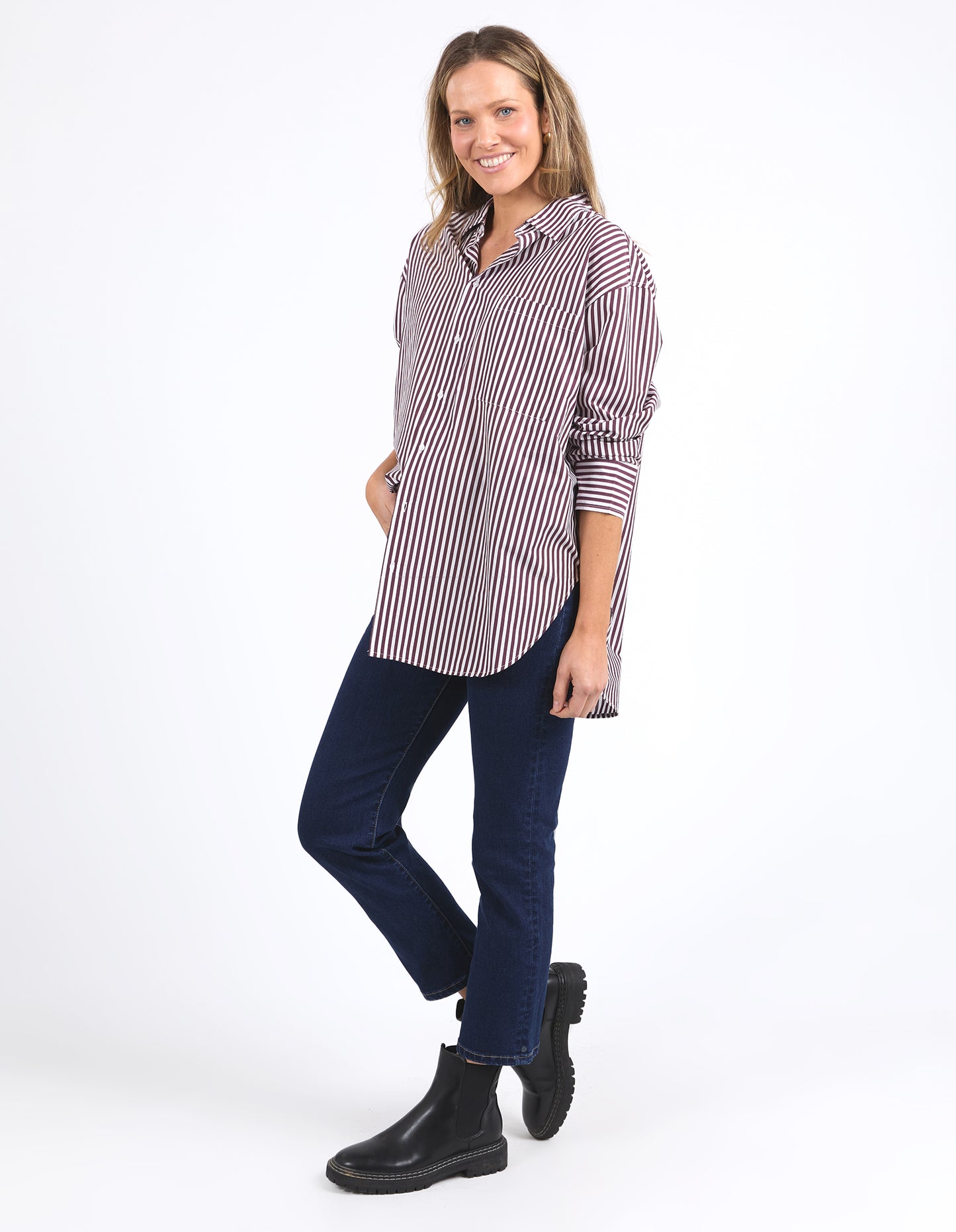 ELM LILA STRIPE SHIRT