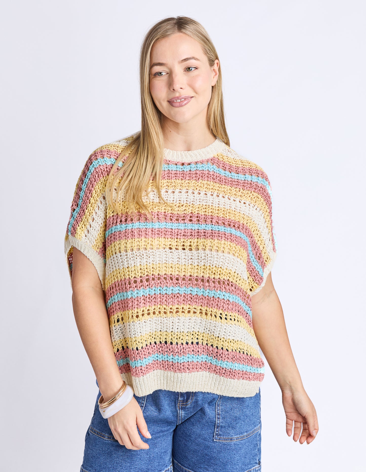 ELM STRIPED KNIT TOP