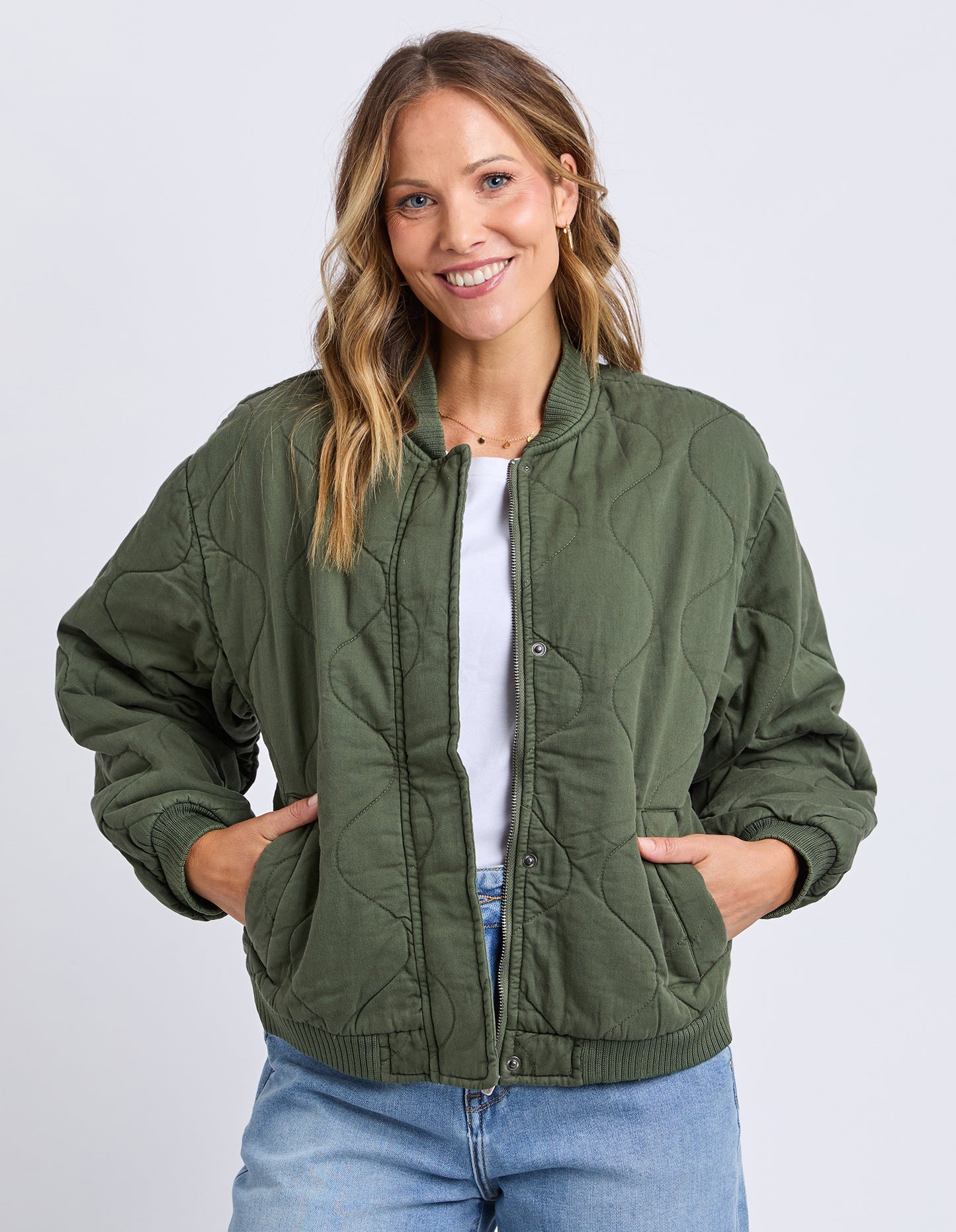 ELM JEAN BOMBER JACKET