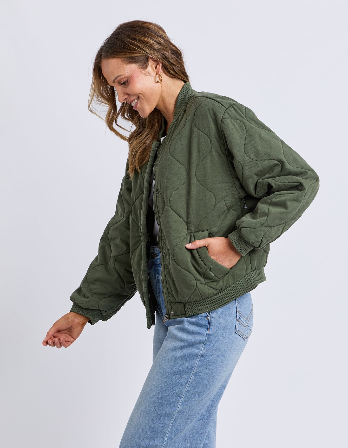 ELM JEAN BOMBER JACKET