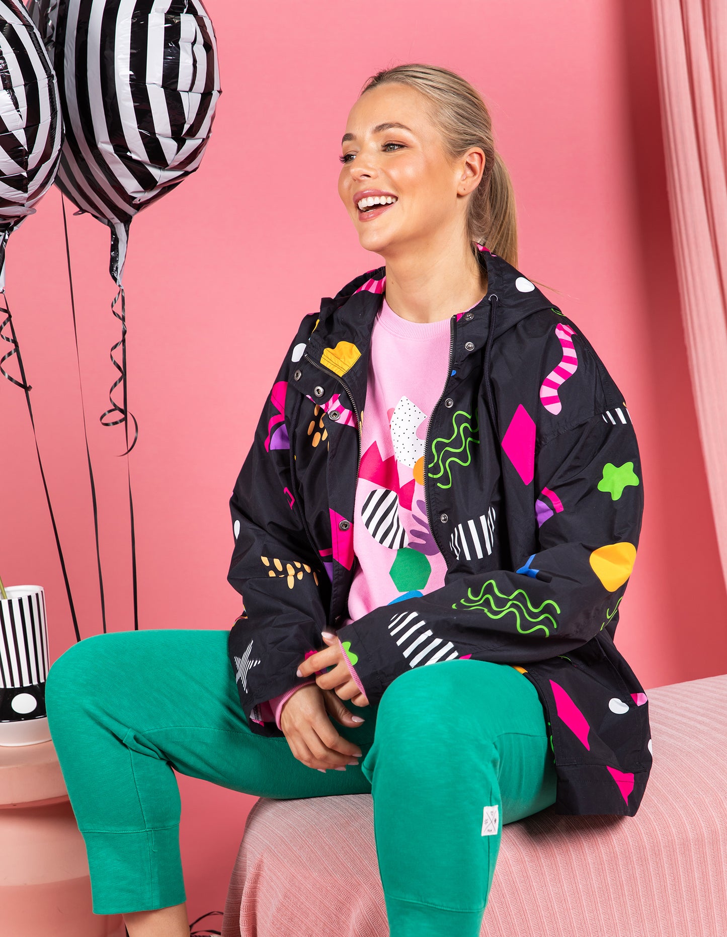ELM LICORICE GALAXY RAINCOAT