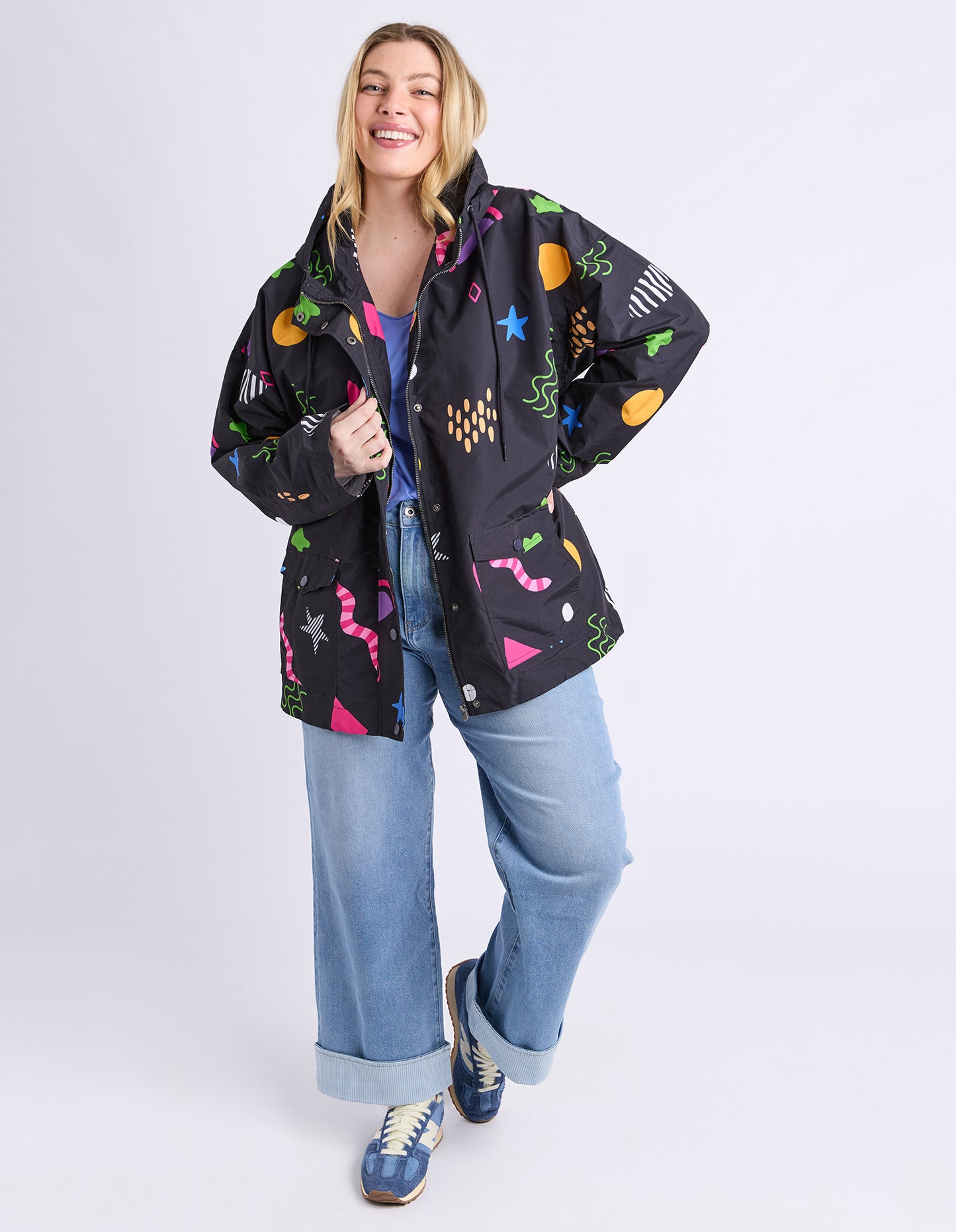 ELM LICORICE GALAXY RAINCOAT