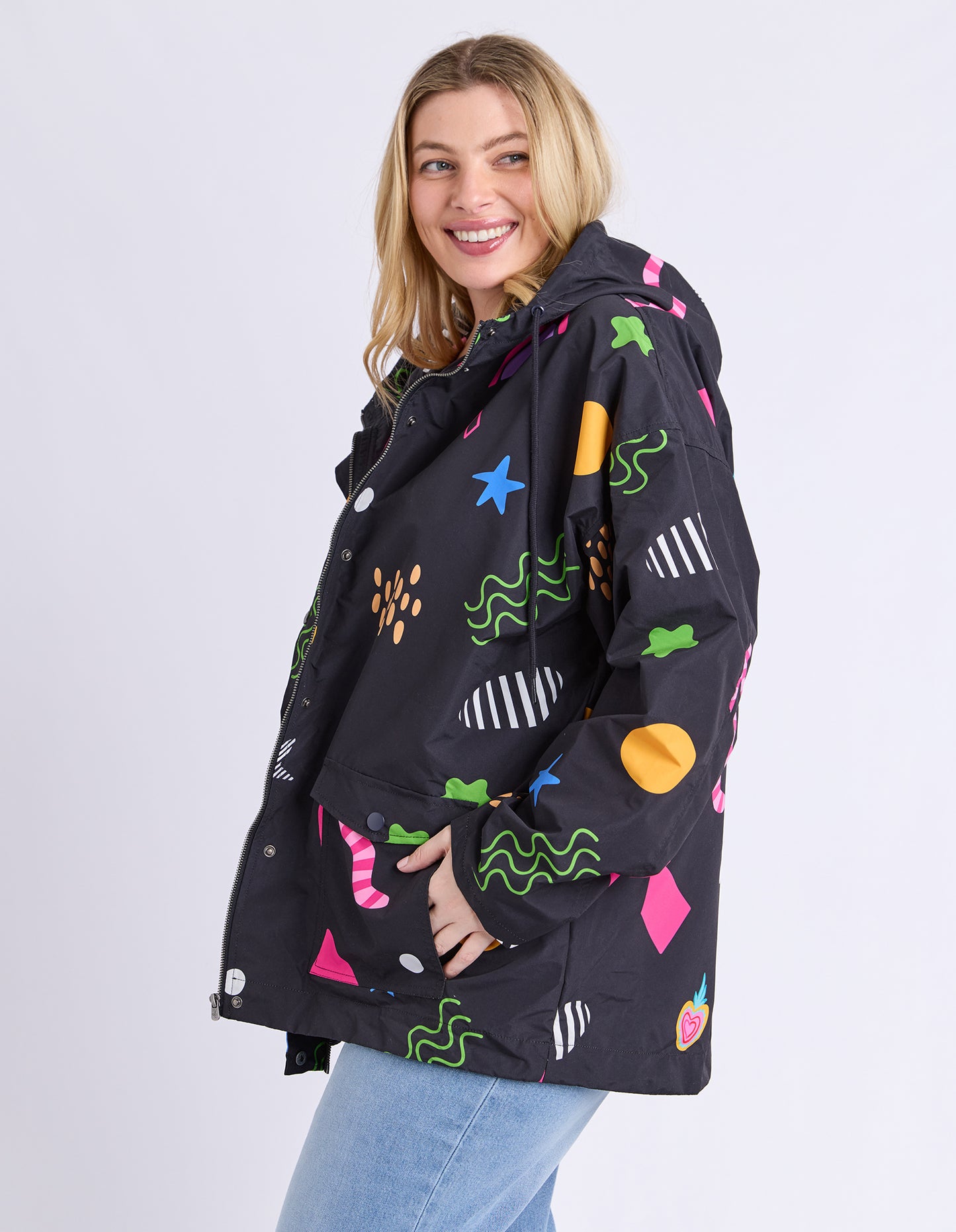 ELM LICORICE GALAXY RAINCOAT