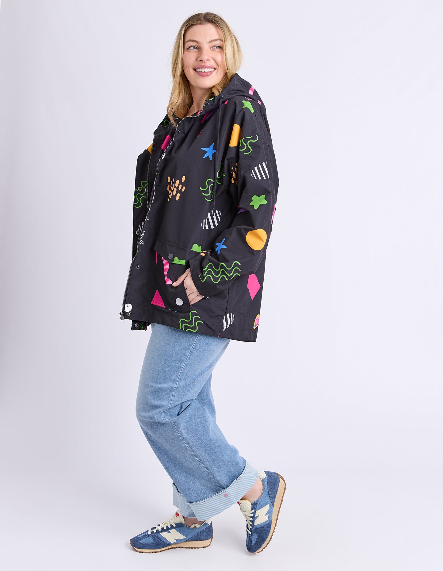 ELM LICORICE GALAXY RAINCOAT