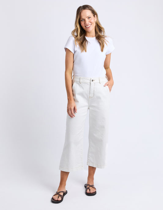ELM SIDNEY CROPPED WIDE LEG JEAN