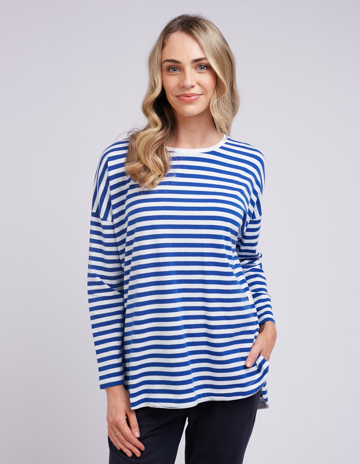 ELM LAUREN L/S STRIPE TEE