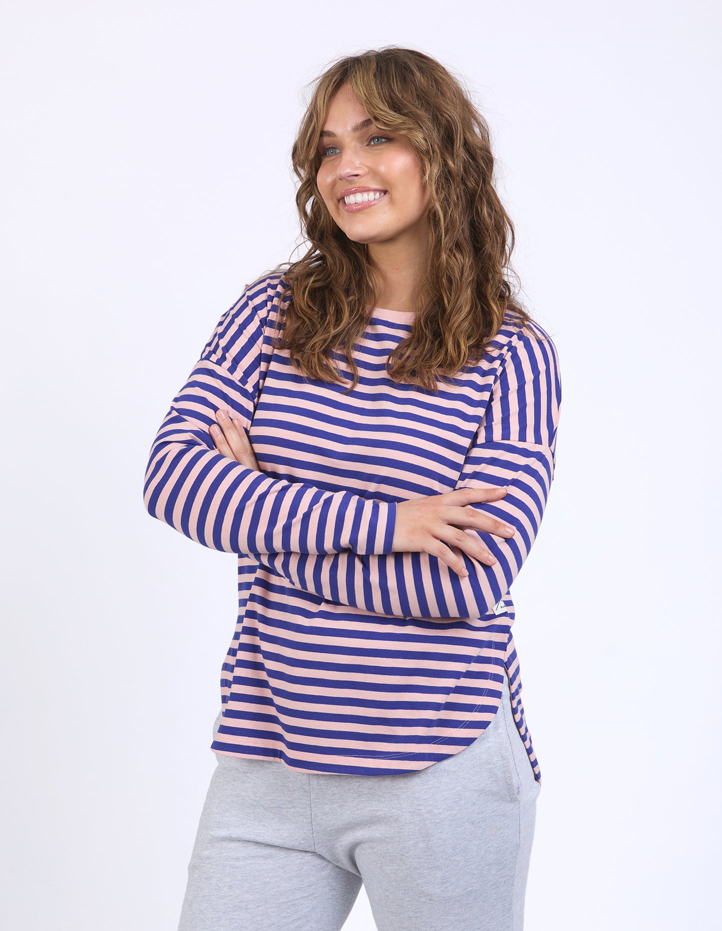 ELM LAUREN L/S STRIPE TEE