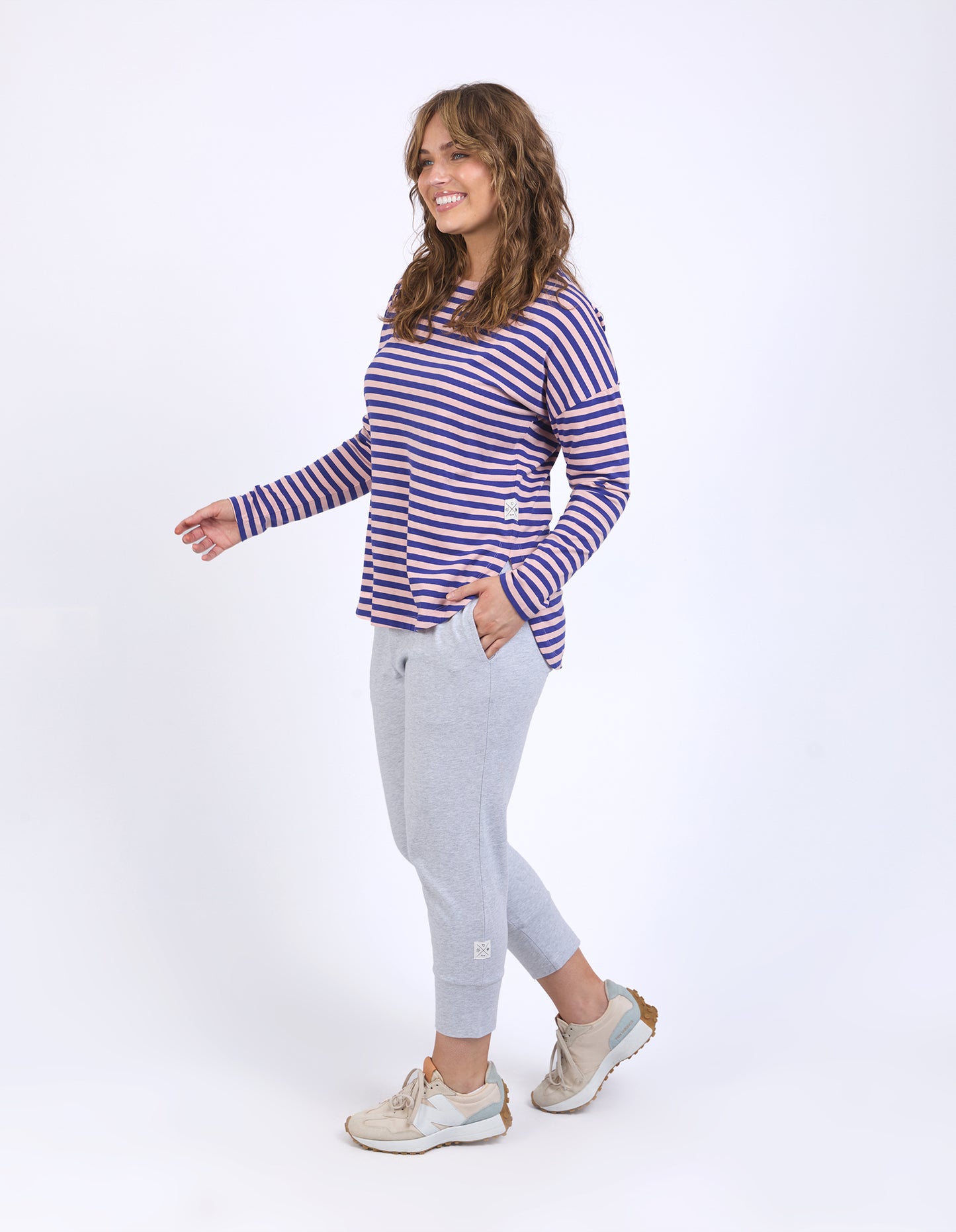 ELM LAUREN L/S STRIPE TEE