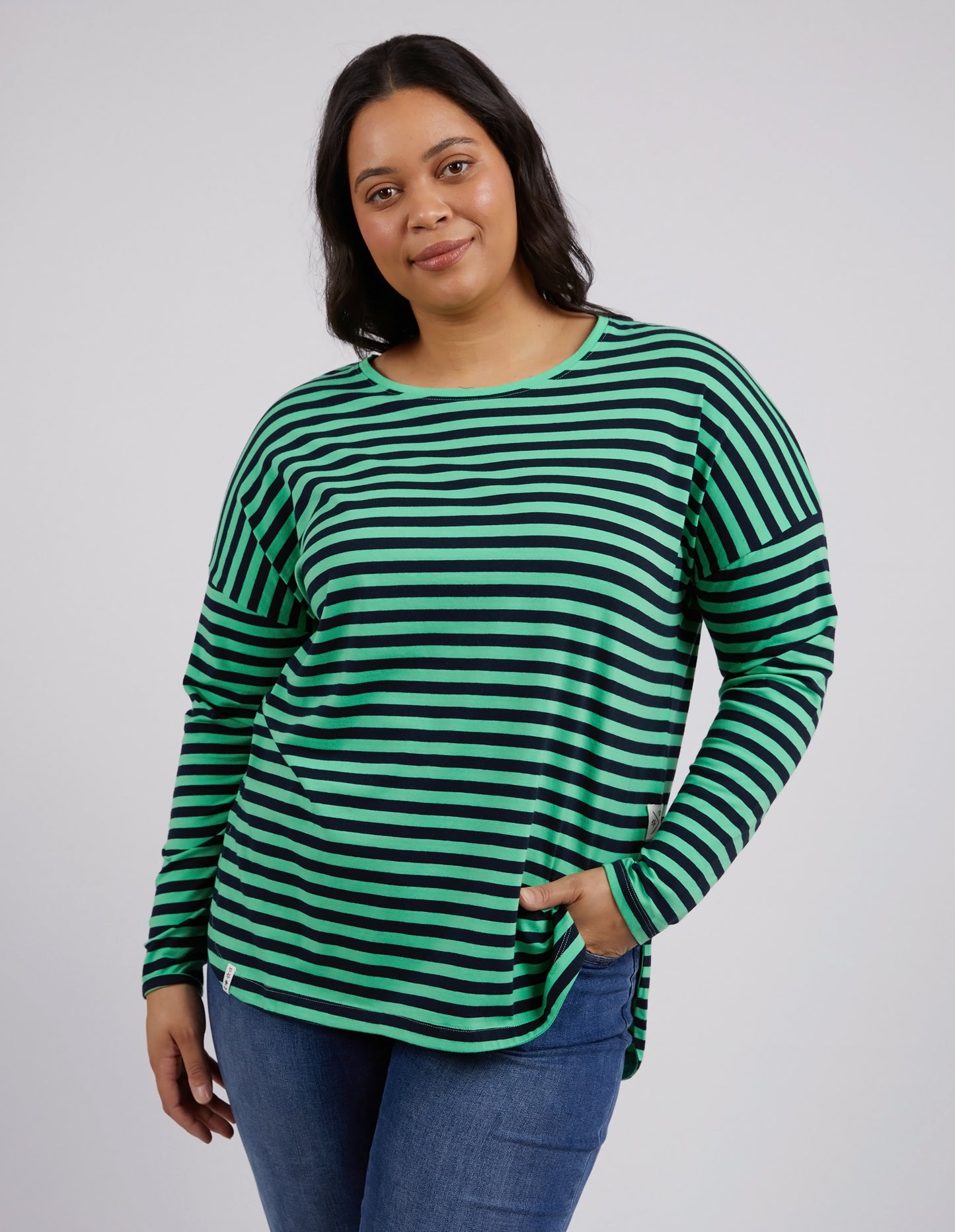 ELM LAUREN L/S STRIPE TEE