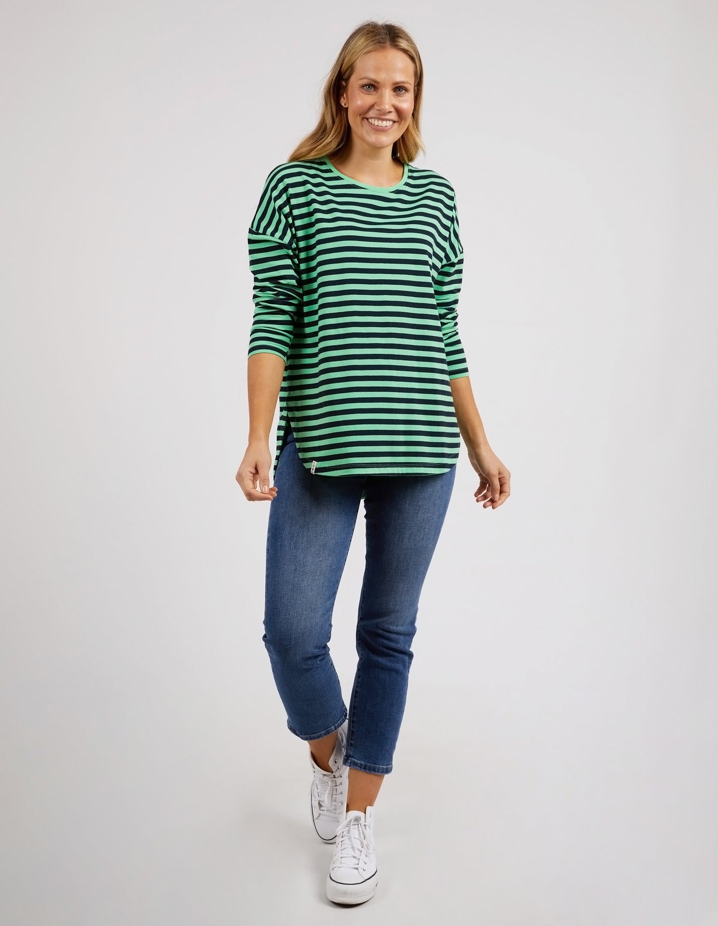 ELM LAUREN L/S STRIPE TEE