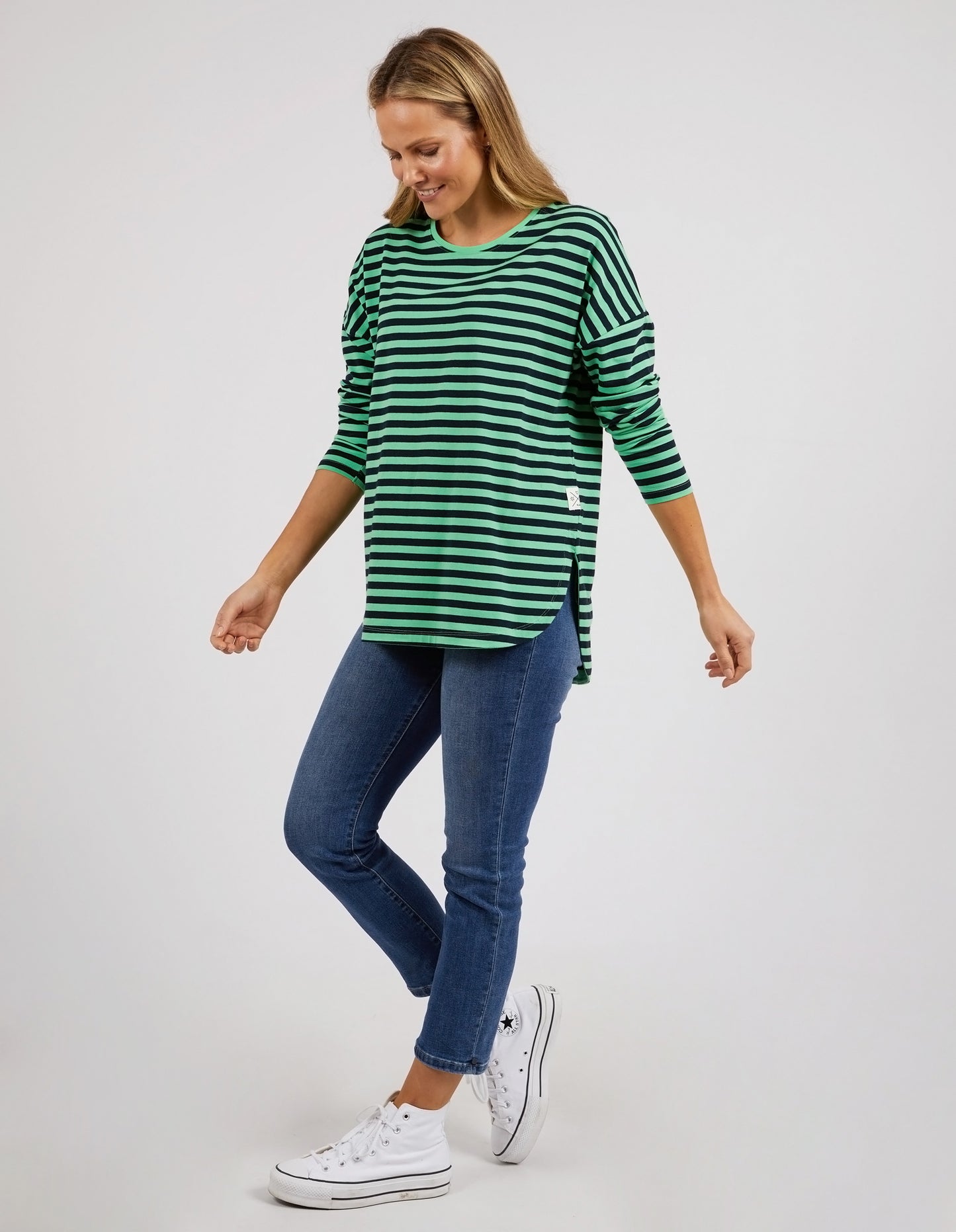 ELM LAUREN L/S STRIPE TEE