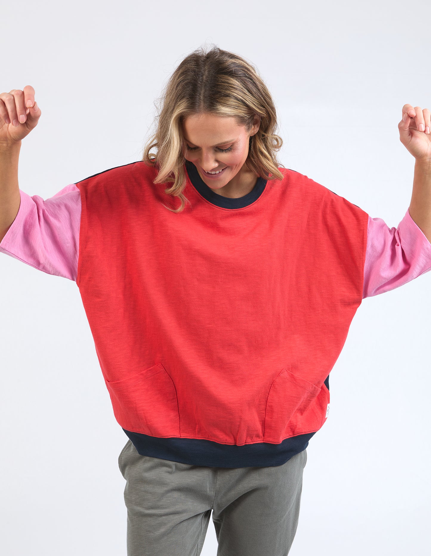 ELM MAZIE COLOUR BLOCK SWEAT
