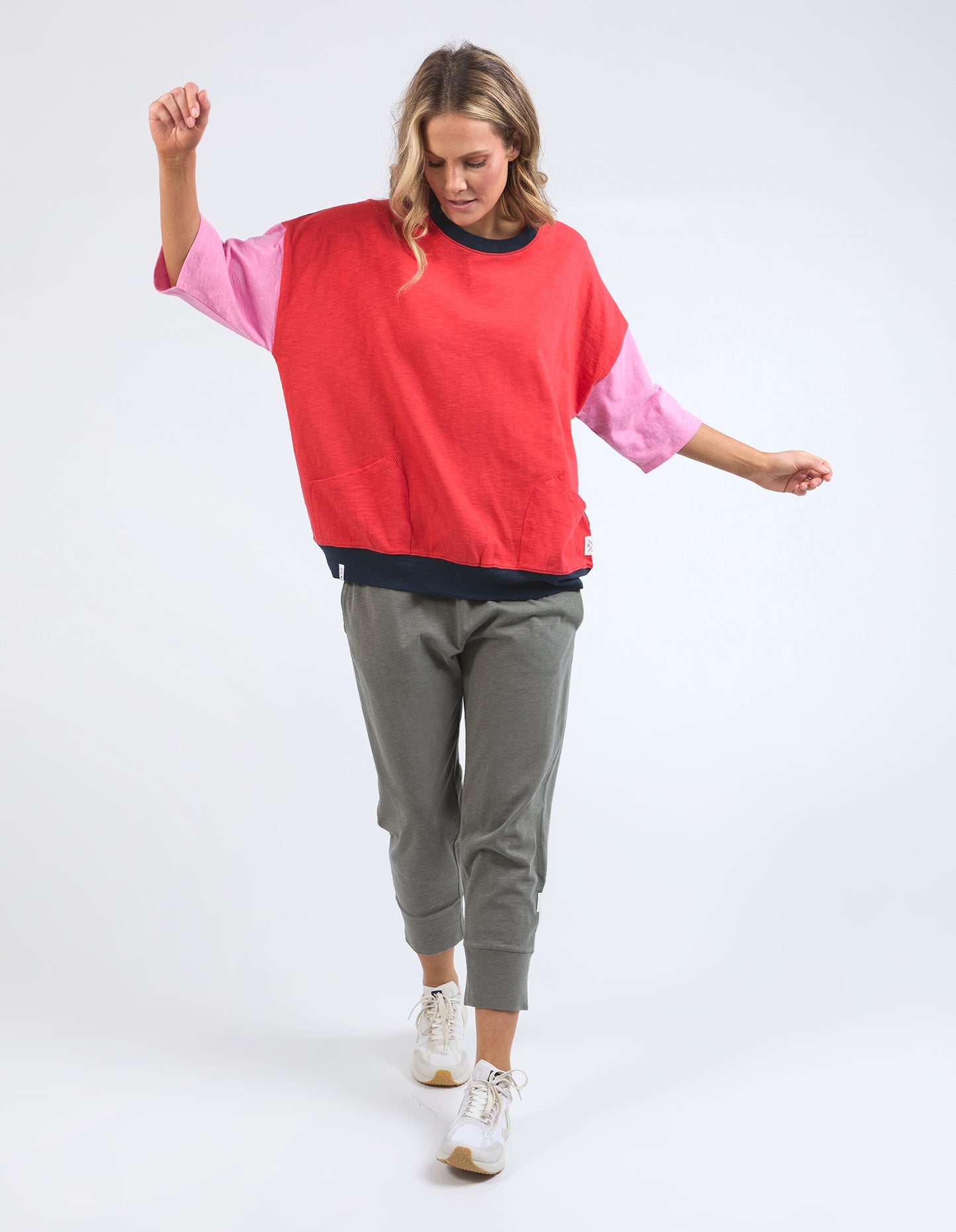 ELM MAZIE COLOUR BLOCK SWEAT