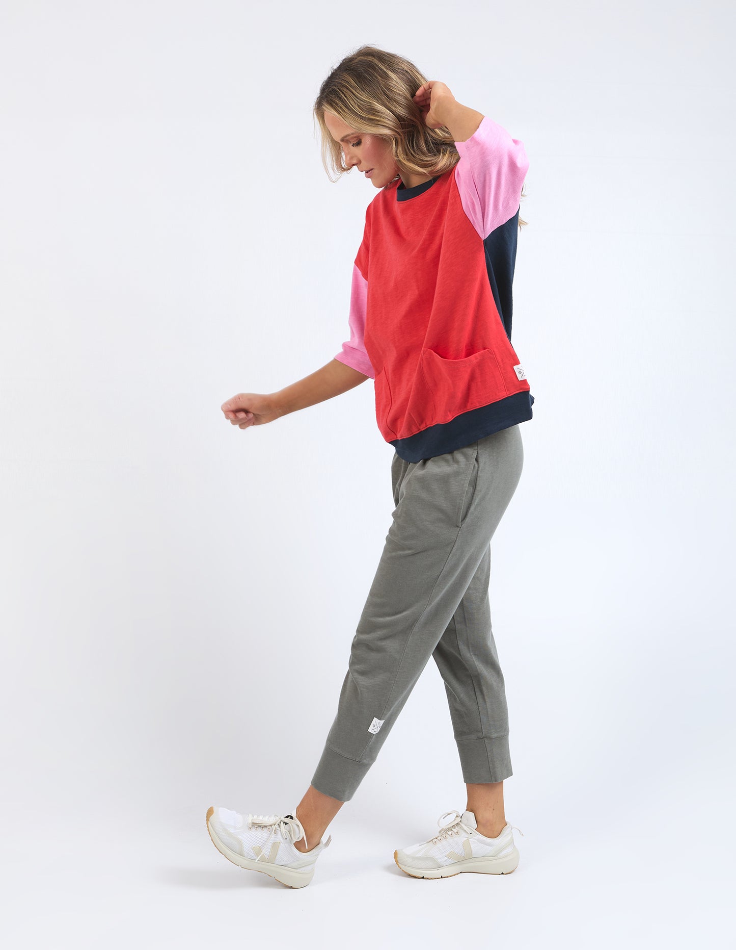ELM MAZIE COLOUR BLOCK SWEAT