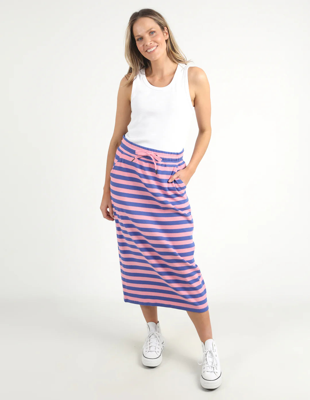 ELM SUNSET STRIPE SKIRT