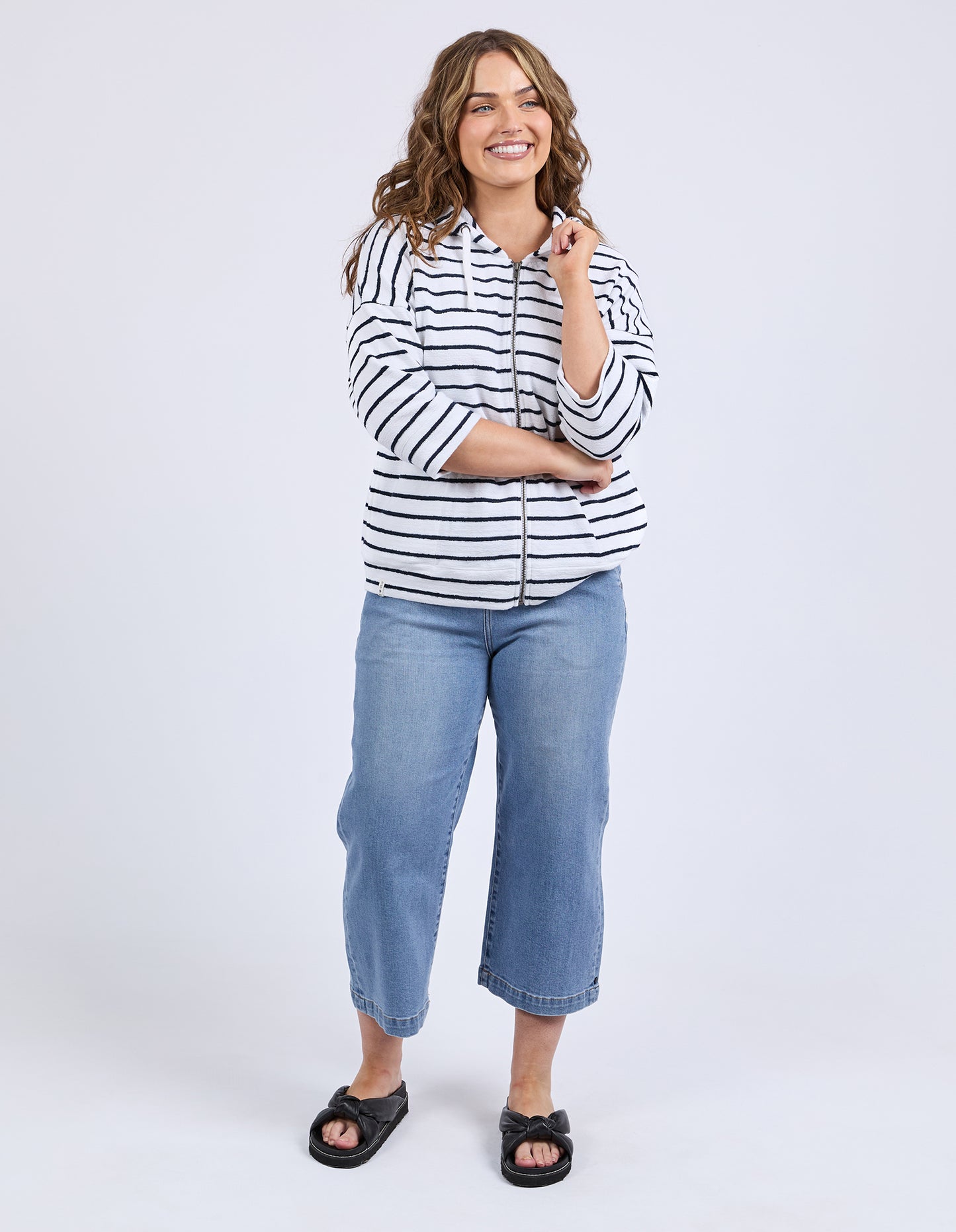 ELM BEACHY HOODIE- STRIPE