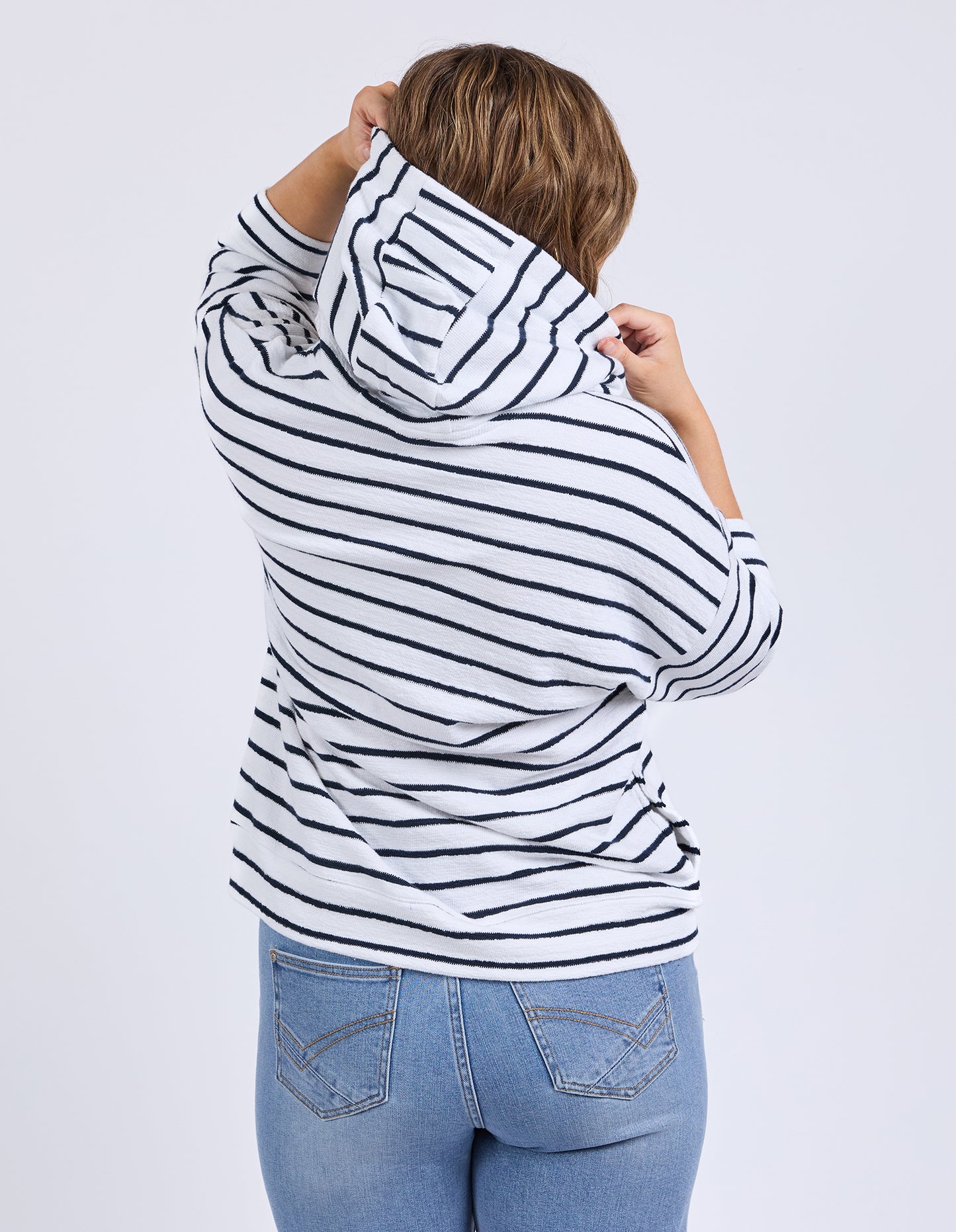 ELM BEACHY HOODIE- STRIPE