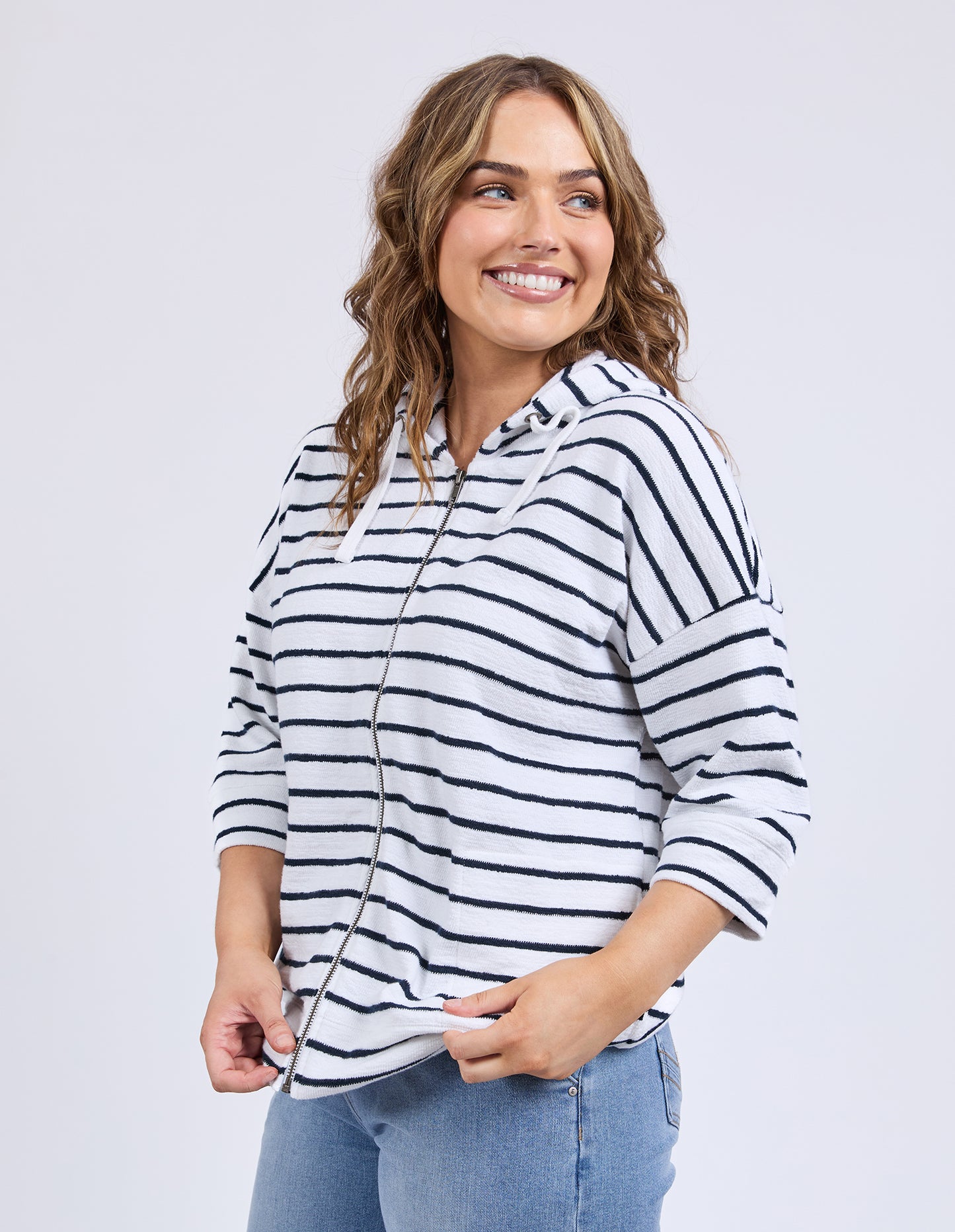 ELM BEACHY HOODIE- STRIPE