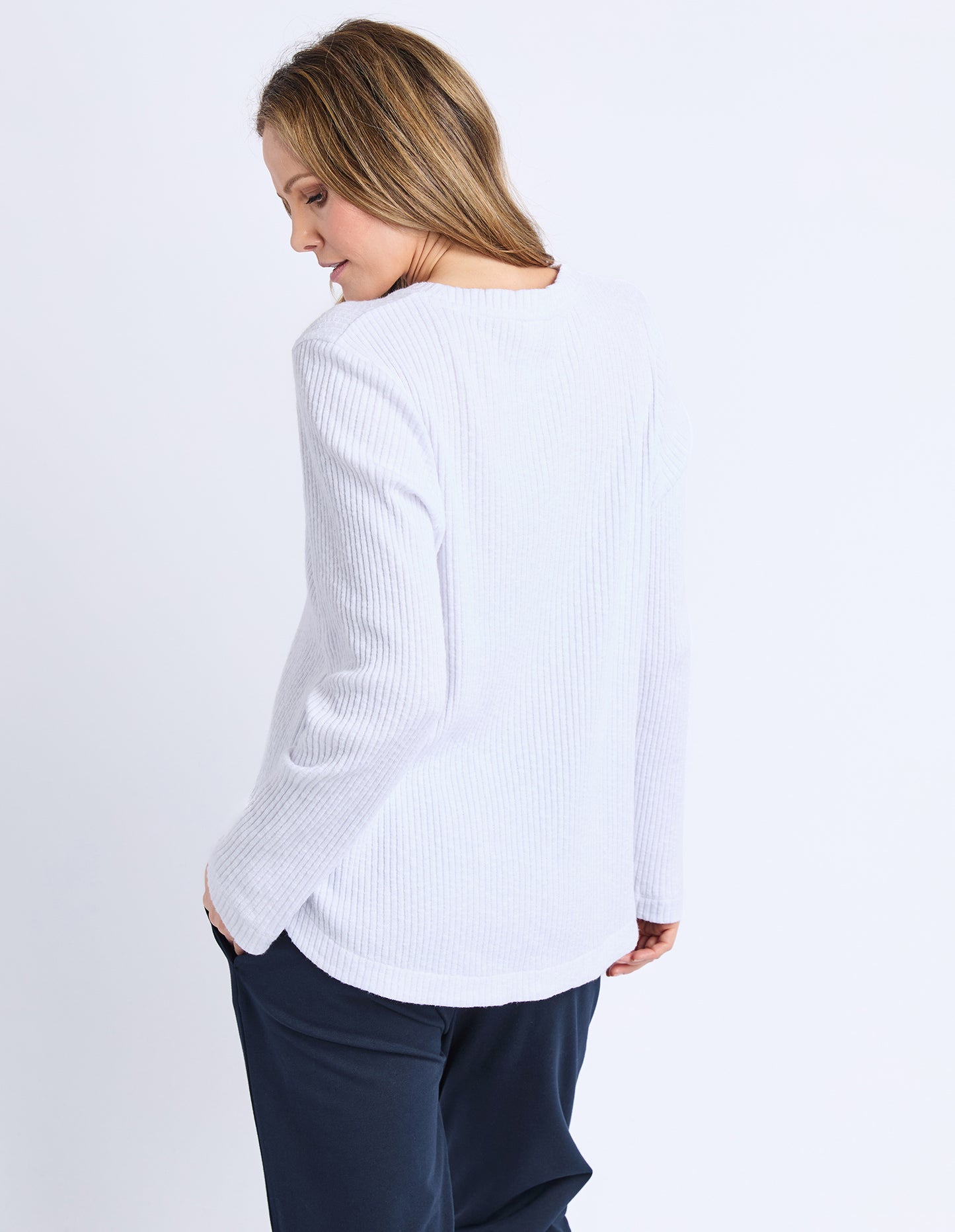 ELM VERONICA RIB L/S TEE