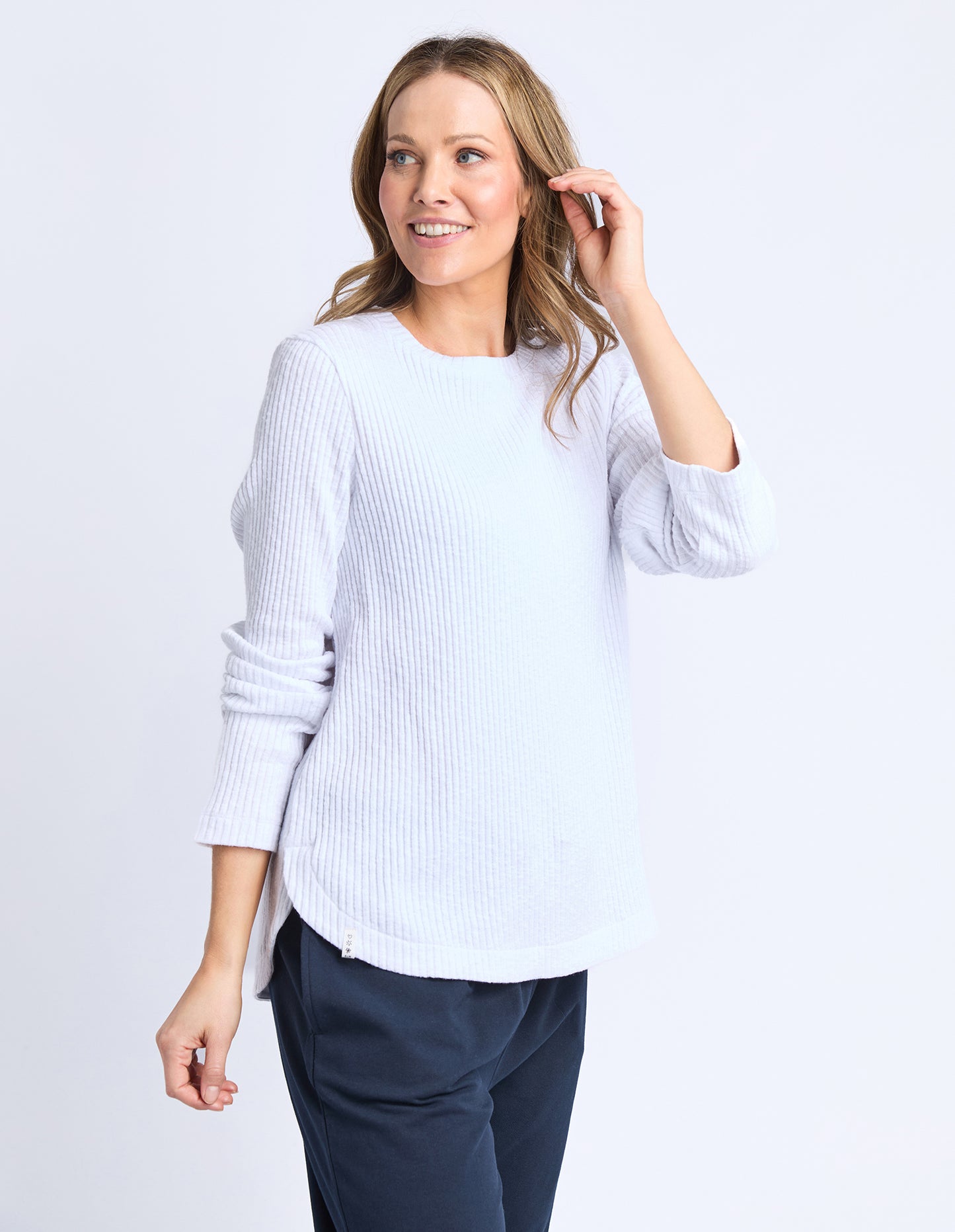ELM VERONICA RIB L/S TEE