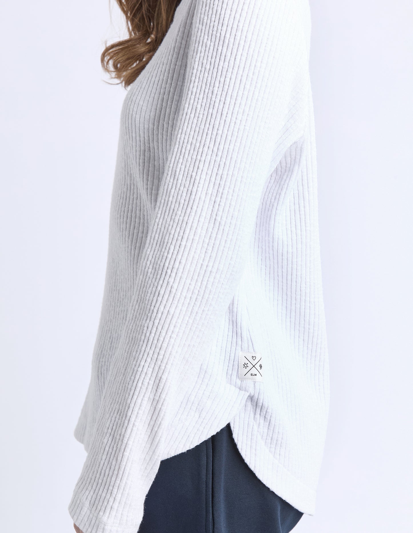 ELM VERONICA RIB L/S TEE