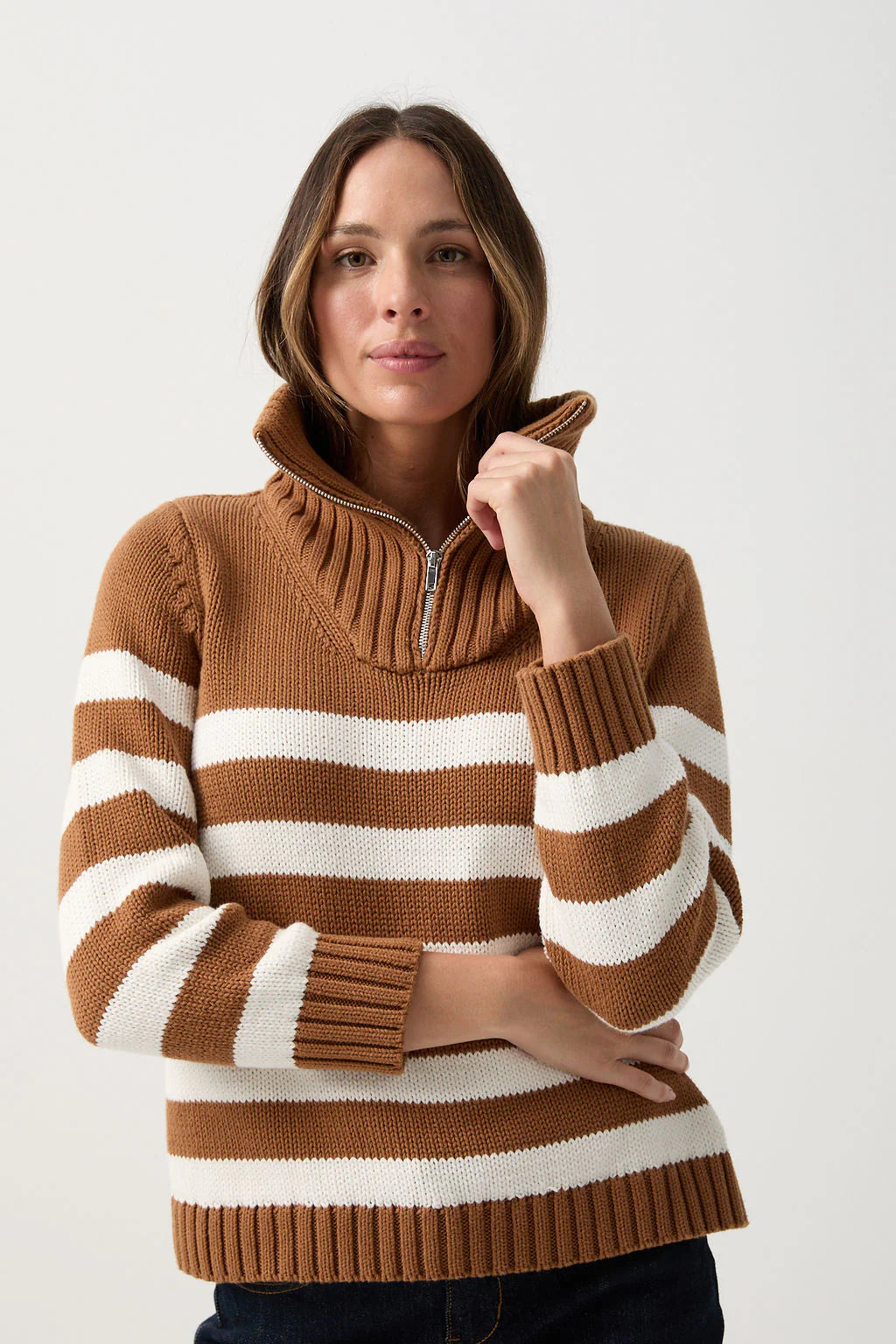 GOONDIWINDI STRIPE CHUNKY JUMPER