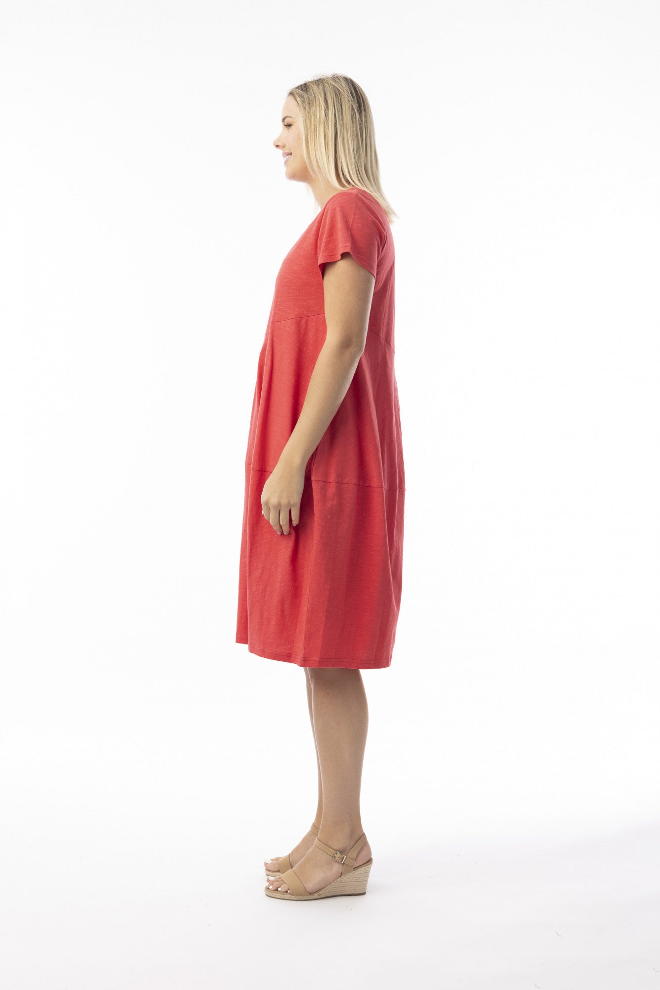 ORIENTIQUE KNIT ESSENTIALS BUBBLE DRESS