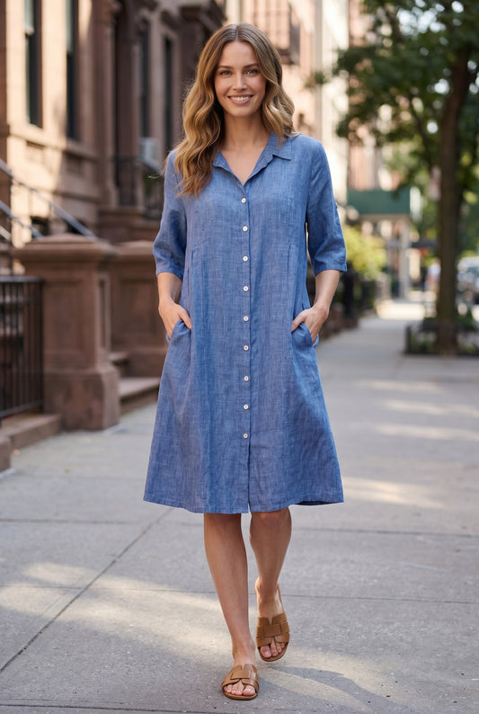 GIVONI COLLARED DRESS