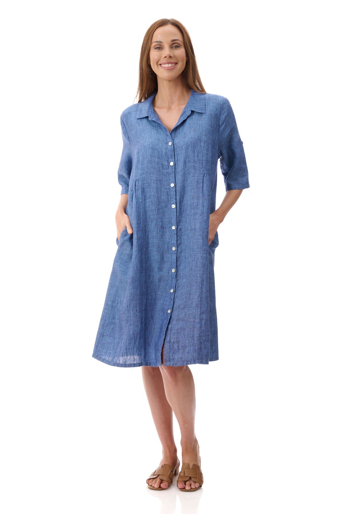 GIVONI COLLARED DRESS