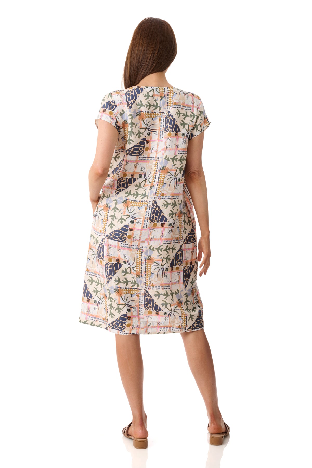 GIVONI EDNA CAP SLEEVE DRESS