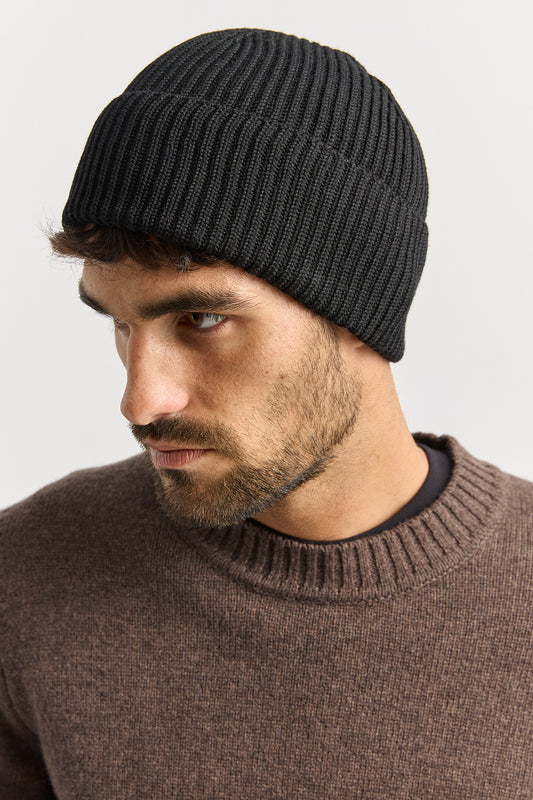 TOORALLIE MERINO RIB BEANIE