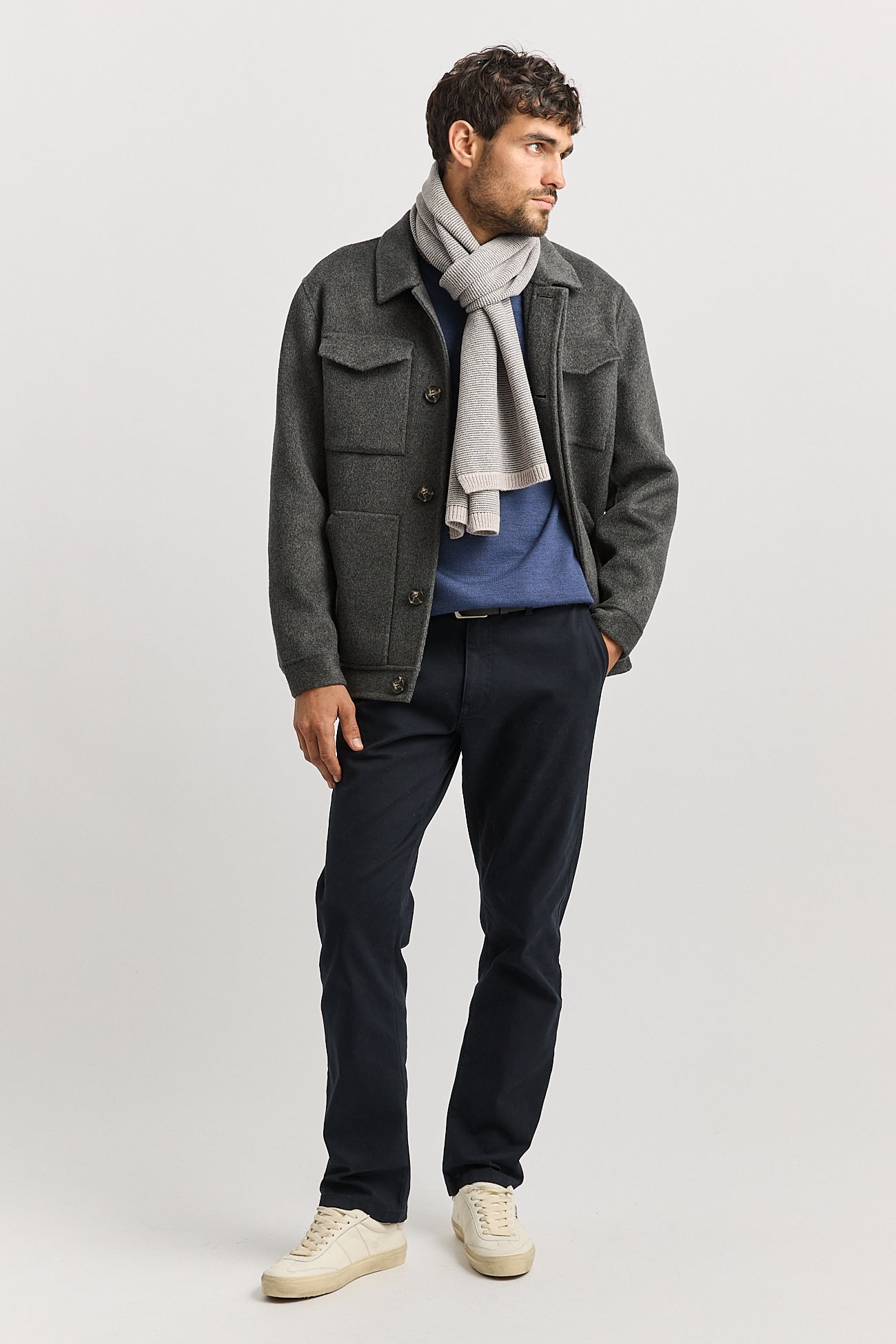 TOORALLIE LINKS STRIPE SCARF