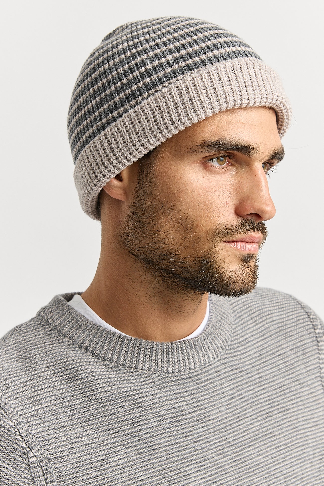 TOORALLIE LINKS STRIPE BEANIE
