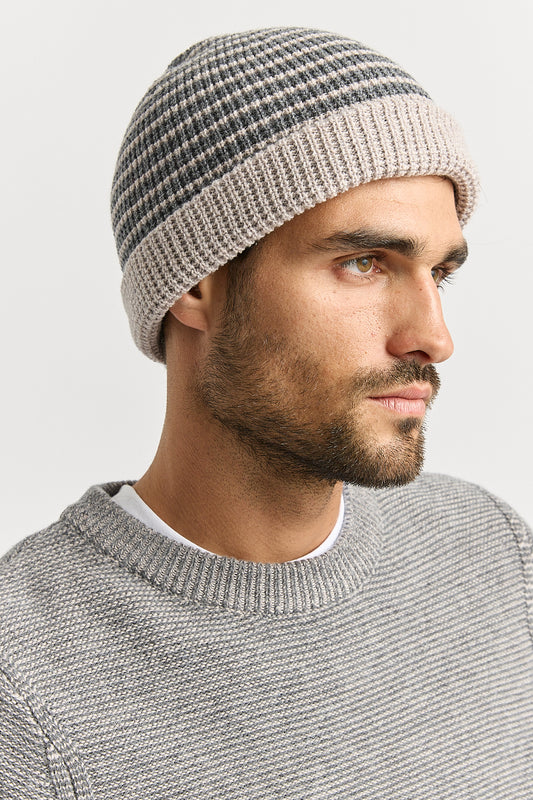 TOORALLIE LINKS STRIPE BEANIE