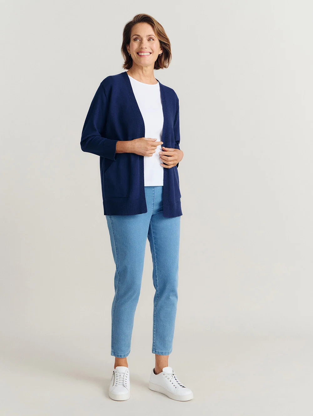 BLACK PEPPER OTTILIA 3/4 SL CARDIGAN