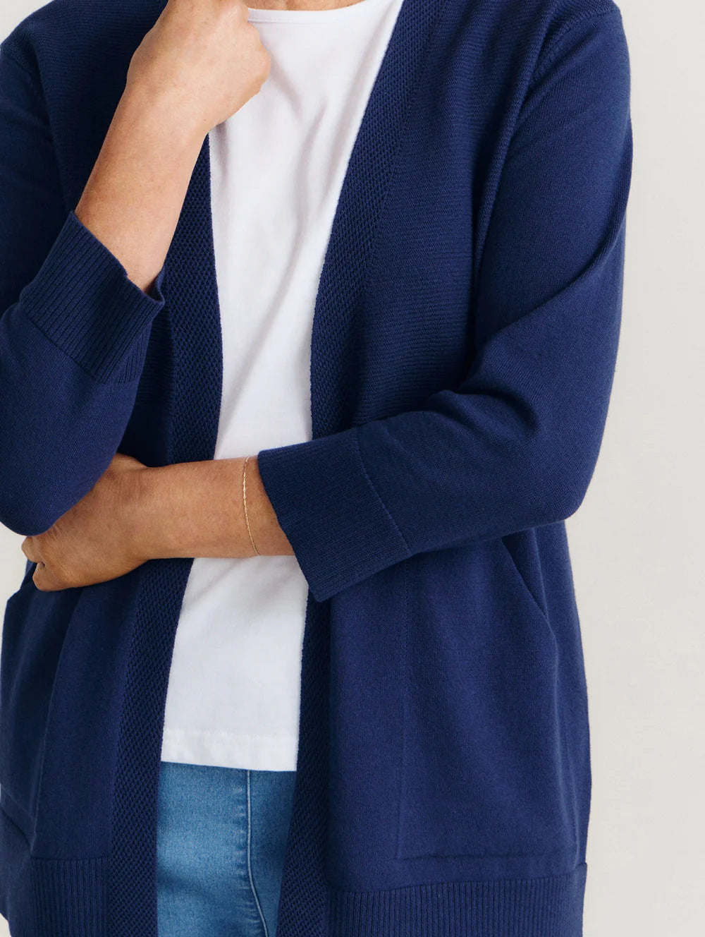 BLACK PEPPER OTTILIA 3/4 SL CARDIGAN