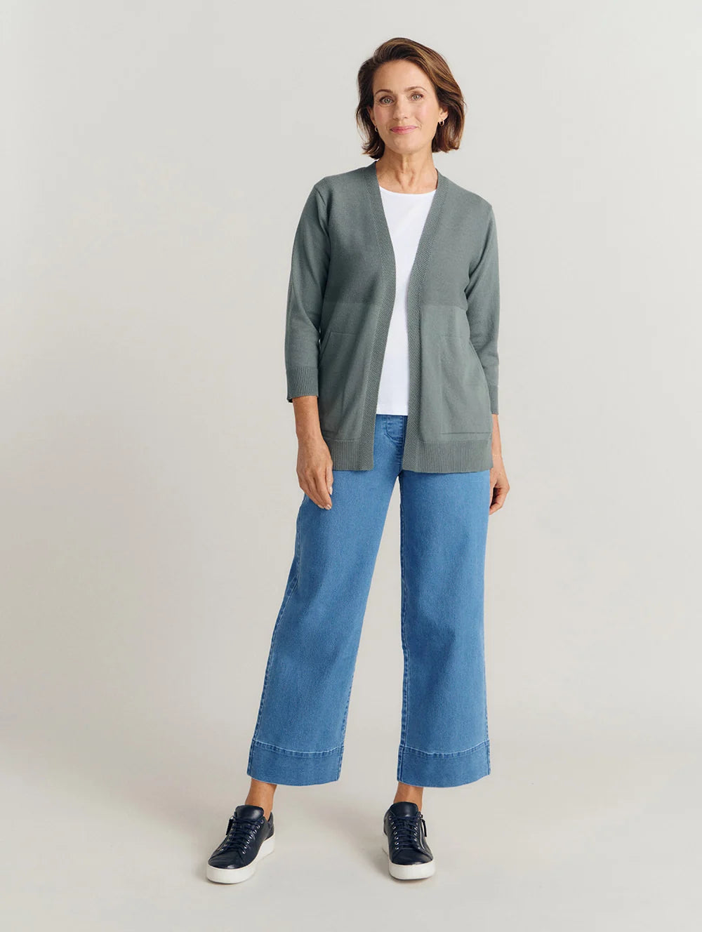 BLACK PEPPER OTTILIA 3/4 SL CARDIGAN