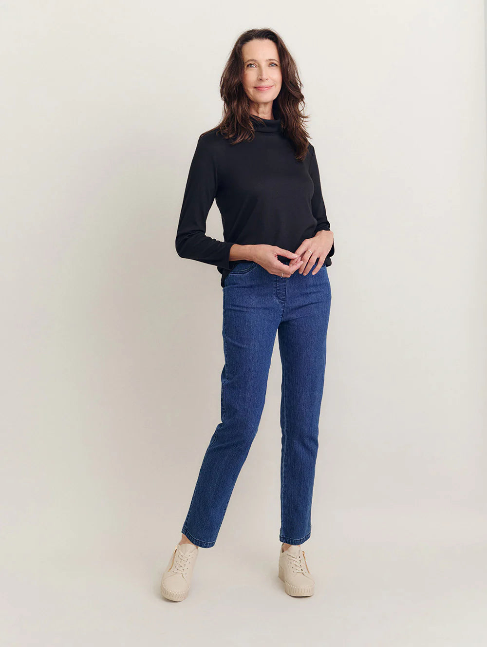 BLACK PEPPER ROLL NECK SKIVVY