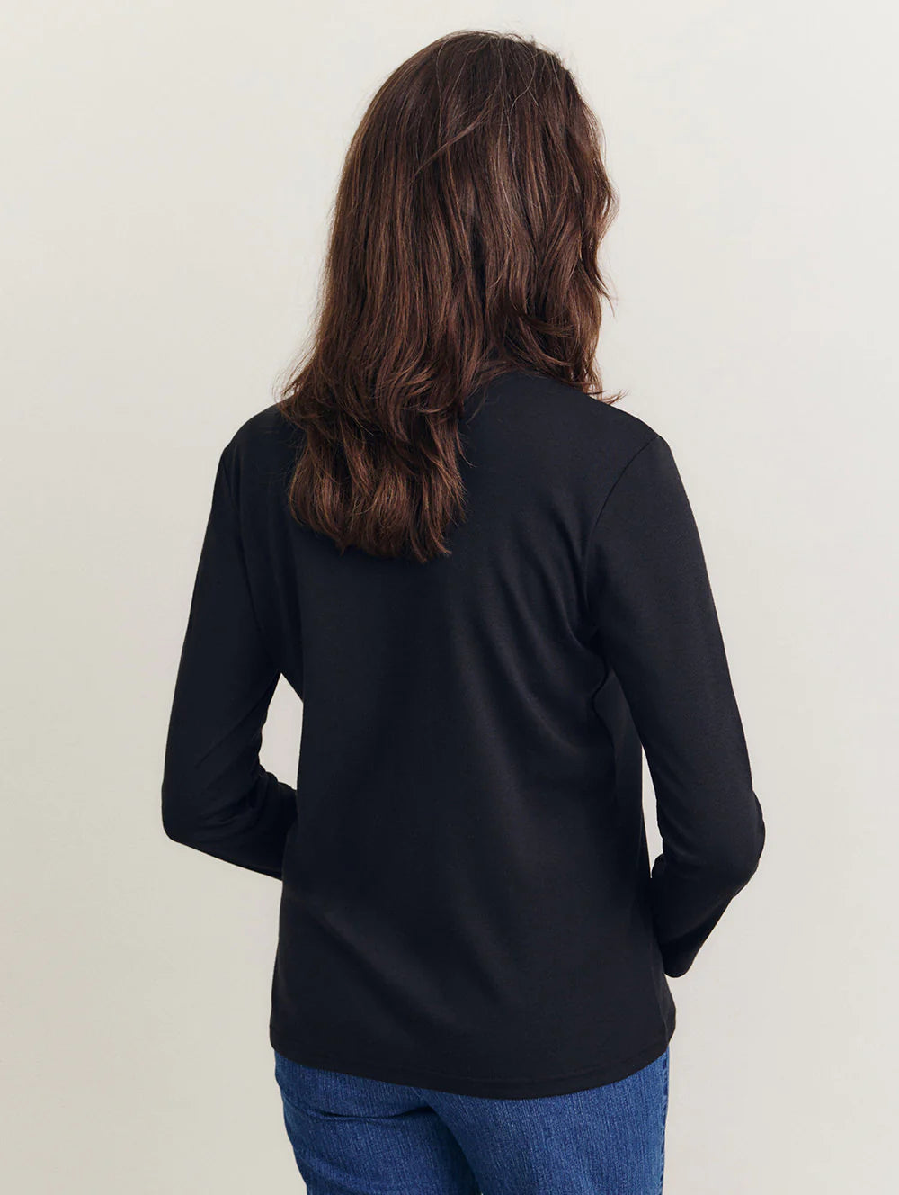 BLACK PEPPER ROLL NECK SKIVVY