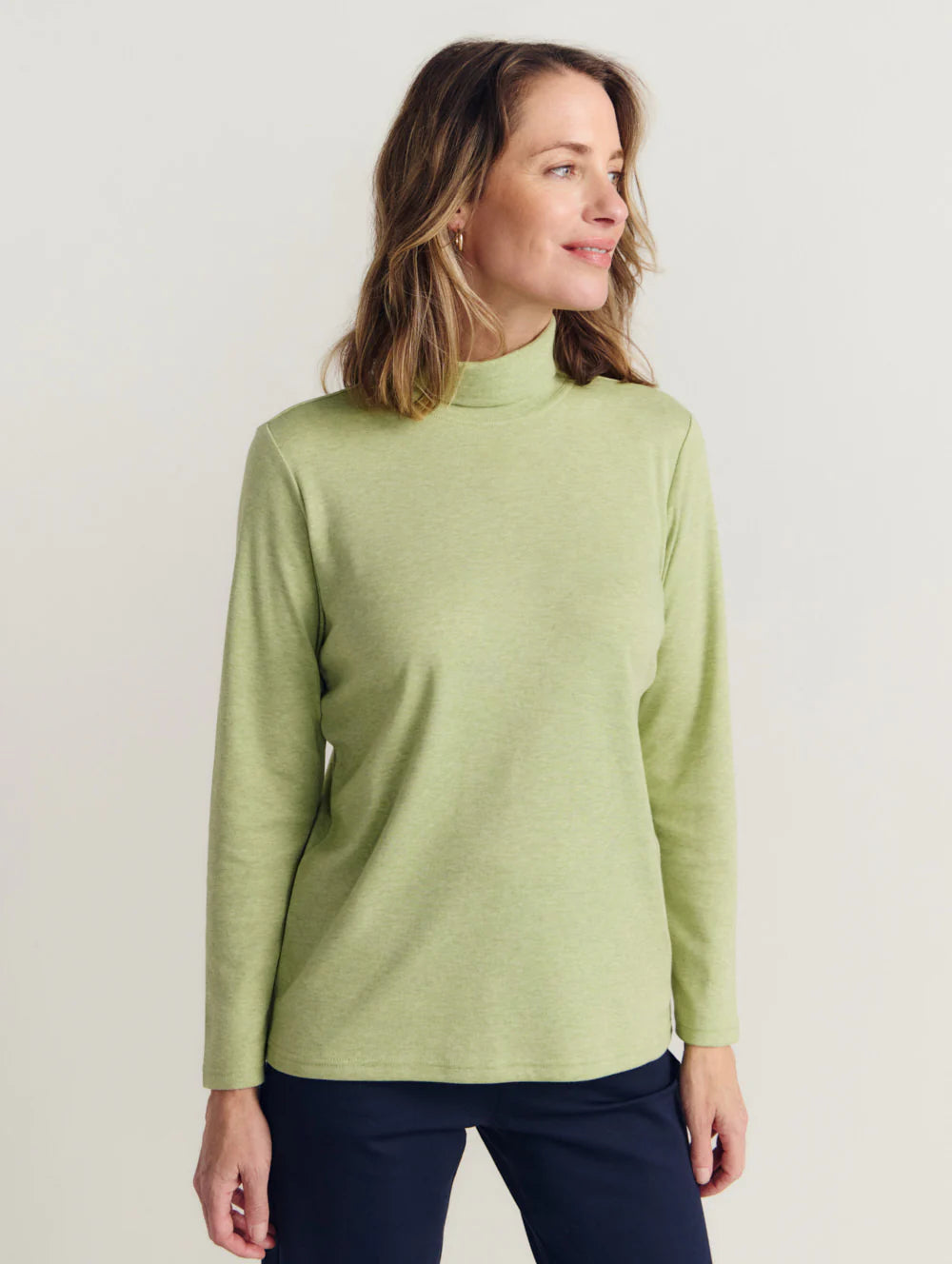 BLACK PEPPER ROLL NECK SKIVVY
