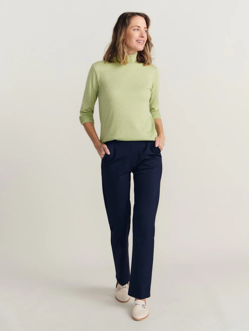 BLACK PEPPER ROLL NECK SKIVVY